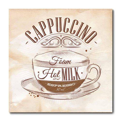 Tamanhos, Medidas e Dimensões do produto Placa Decorativa - Cappuccino - 0944plmk