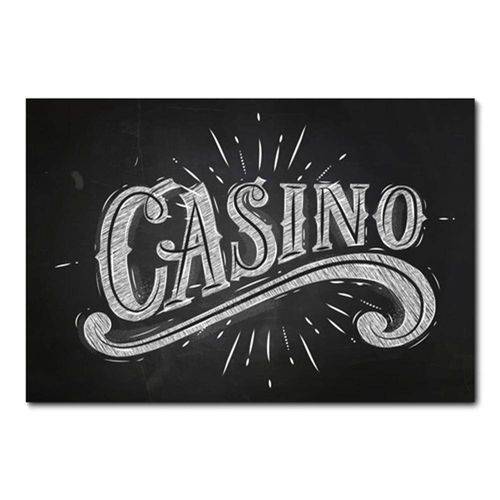 Tamanhos, Medidas e Dimensões do produto Placa Decorativa - Casino - 0770plmk