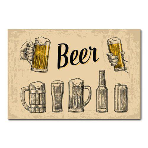 Tamanhos, Medidas e Dimensões do produto Placa Decorativa - Cerveja - 0660plmk