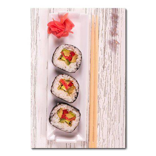 Tamanhos, Medidas e Dimensões do produto Placa Decorativa - Comida Japonesa - 0524plmk