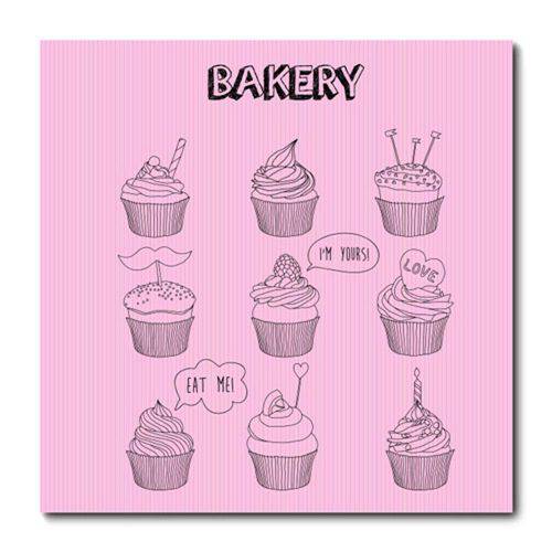 Tamanhos, Medidas e Dimensões do produto Placa Decorativa - Cupcake - 0294plmk