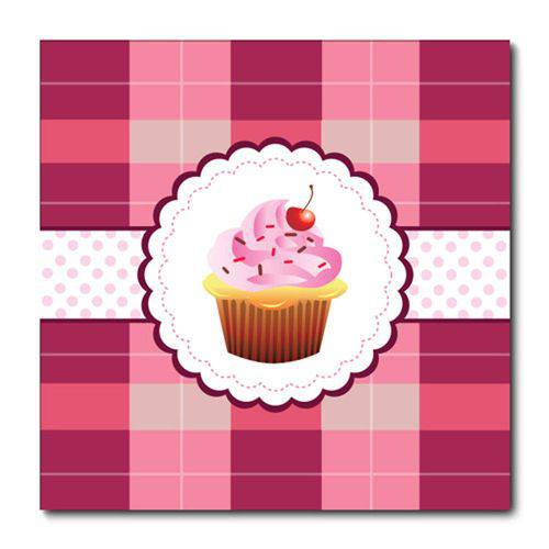 Tamanhos, Medidas e Dimensões do produto Placa Decorativa - Cupcakes - 0807plmk