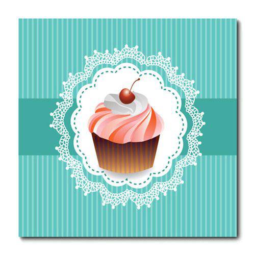 Tamanhos, Medidas e Dimensões do produto Placa Decorativa - Cupcakes - 0808plmk