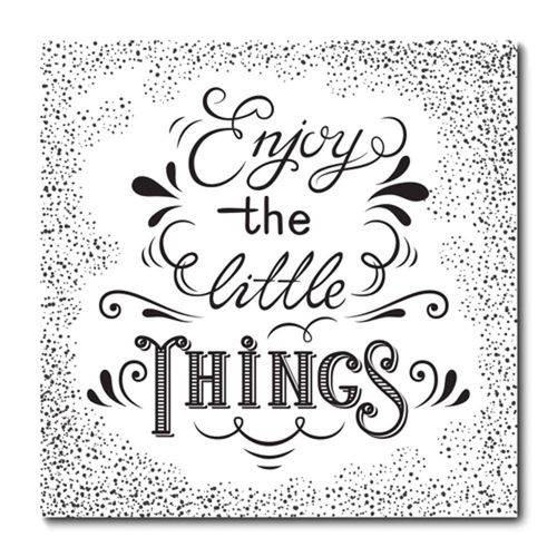 Tamanhos, Medidas e Dimensões do produto Placa Decorativa - Enjoy The Litlle Things - 0873plmk