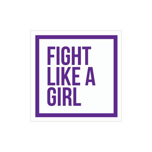 Tamanhos, Medidas e Dimensões do produto Placa Decorativa - Fight Like a Girl - Legião Nerd