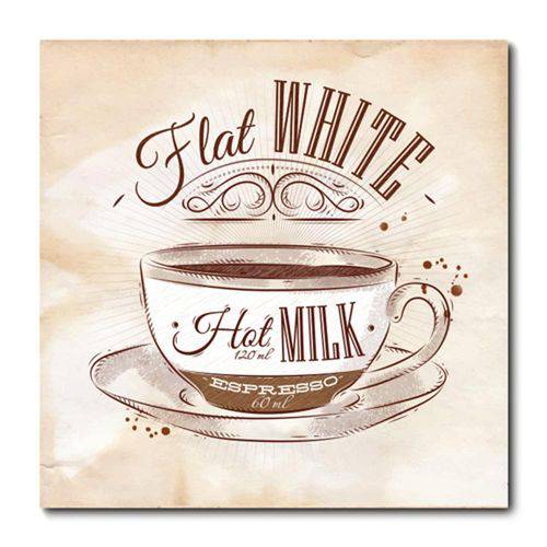 Tamanhos, Medidas e Dimensões do produto Placa Decorativa - Flat White - 0945plmk