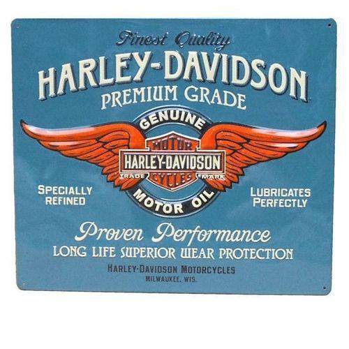 Tamanhos, Medidas e Dimensões do produto Placa Decorativa G Metal Harley Davidson