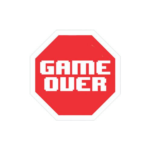 Tamanhos, Medidas e Dimensões do produto Placa Decorativa - Game Over (v2) - Legião Nerd