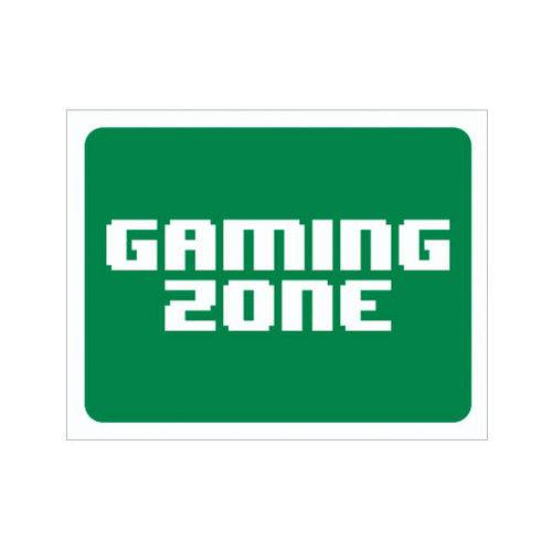 Tamanhos, Medidas e Dimensões do produto Placa Decorativa - Gaming Zone (v2) - Legião Nerd