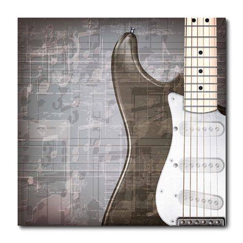 Tamanhos, Medidas e Dimensões do produto Placa Decorativa - Guitarra - 0481plmk