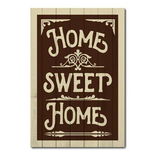 Tamanhos, Medidas e Dimensões do produto Placa Decorativa - Home Sweet Home - 0868plmk