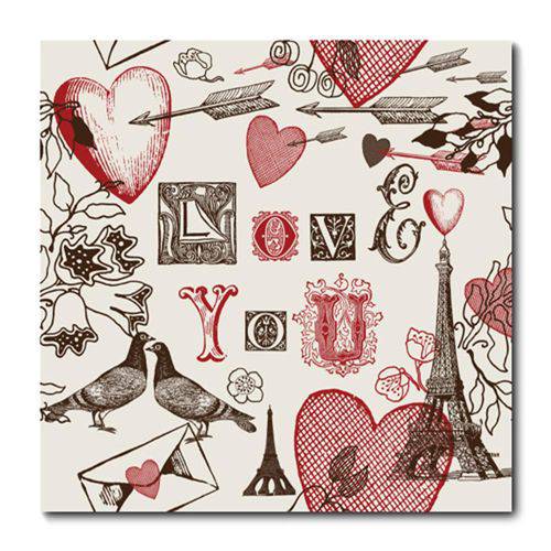 Tamanhos, Medidas e Dimensões do produto Placa Decorativa - Love - 0597plmk