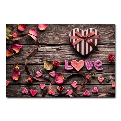 Tamanhos, Medidas e Dimensões do produto Placa Decorativa - Love - 0329plmk