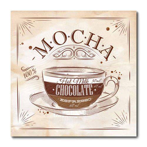 Tamanhos, Medidas e Dimensões do produto Placa Decorativa - Mocha - Café - 0690plmk