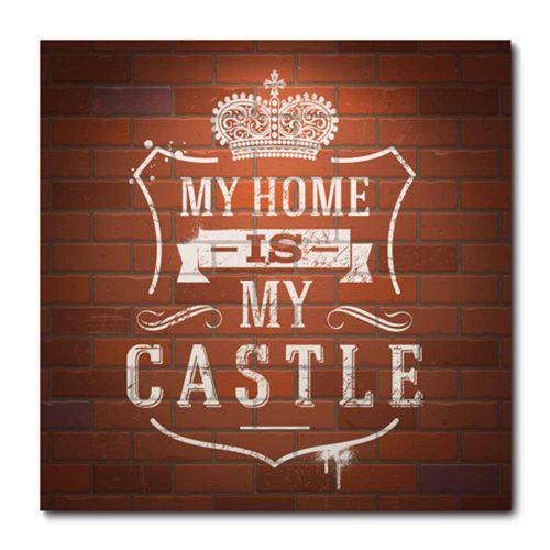 Tamanhos, Medidas e Dimensões do produto Placa Decorativa - My Castle - 0753plmk