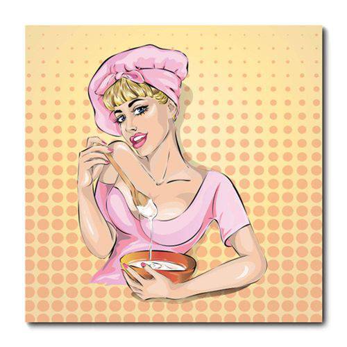 Tamanhos, Medidas e Dimensões do produto Placa Decorativa - Pin-up Mulher - 0954plmk