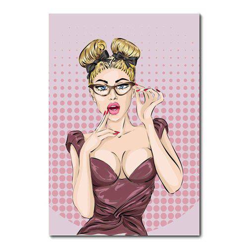 Tamanhos, Medidas e Dimensões do produto Placa Decorativa - Pin-up Mulher - 0979plmk