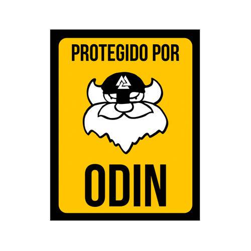 Tamanhos, Medidas e Dimensões do produto Placa Decorativa - Protegido por Odin - Legião Nerd