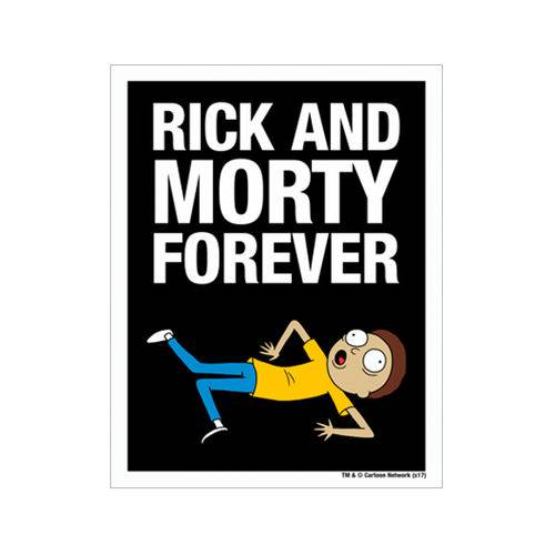 Tamanhos, Medidas e Dimensões do produto Placa Decorativa - Rick And Morty Forever! - Legião Nerd