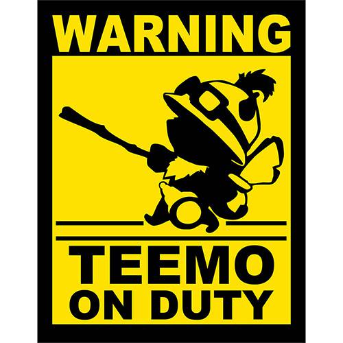 Tamanhos, Medidas e Dimensões do produto Placa Decorativa: Teemo On Duty