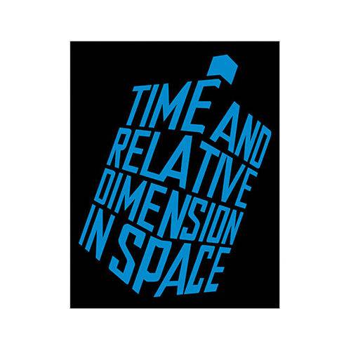 Tamanhos, Medidas e Dimensões do produto Placa Decorativa - Time And Space - Legião Nerd