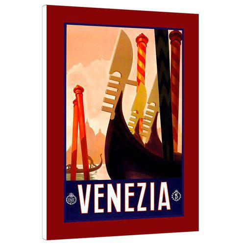 Tamanhos, Medidas e Dimensões do produto Placa Decorativa Venezia 28 X 19 Cm Vermelho