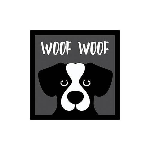 Tamanhos, Medidas e Dimensões do produto Placa Decorativa - Woof Woof (v2) - Legião Nerd