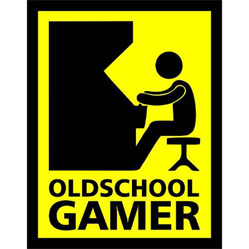 Tamanhos, Medidas e Dimensões do produto Placa Geek: Old School Gamer