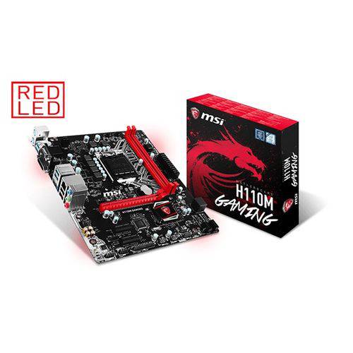 Tamanhos, Medidas e Dimensões do produto Placa Mãe Msi H110m Gaming, Ddr4 Chipset H110, Socket 1151