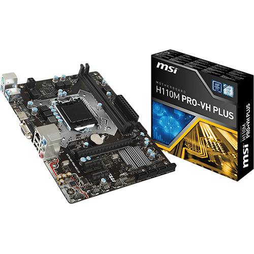 Tamanhos, Medidas e Dimensões do produto Placa-mãe MSI para Intel Lga 1151 Matx H110m Pro-vh Plus Ddr4 (911-7A15-002)