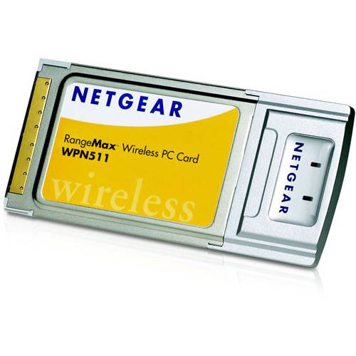 Tamanhos, Medidas e Dimensões do produto Placa PC Card Rangemax Wireless WPN 511 - Netgear