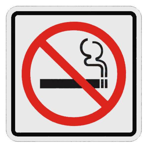 Tamanhos, Medidas e Dimensões do produto Placa Sinalizadora Auto-Adesiva Proibido Fumar 15x15cm Sinalize 12012/Sp