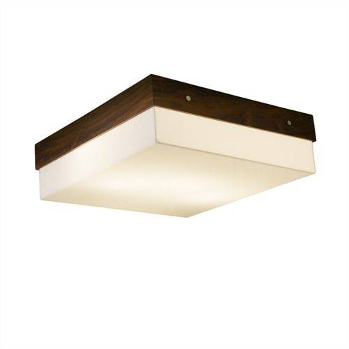 Tamanhos, Medidas e Dimensões do produto Plafon em Madeira In Box 12x40x40cm para 3 Lâmpadas E27 Normal ou LED - Union 026