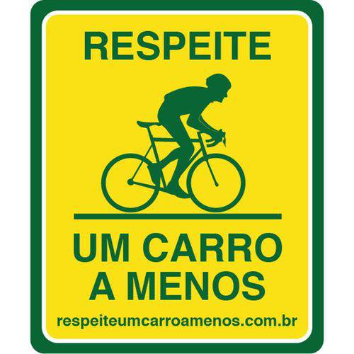 Tamanhos, Medidas e Dimensões do produto Plaquinha de Sinalização para Bicicleta Speed