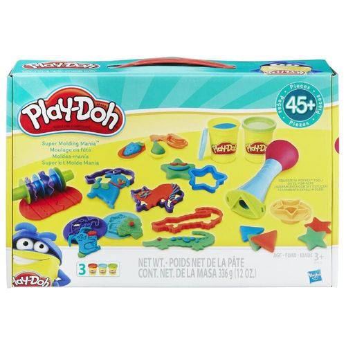 Tamanhos, Medidas e Dimensões do produto Play-Doh Super Kit Molde Mania B7420 - HASBRO
