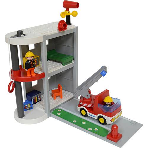 Tamanhos, Medidas e Dimensões do produto Playmobil 1, 2, 3 Maleta Estação Bombeiros
