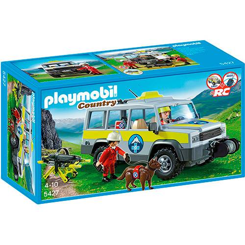 Tamanhos, Medidas e Dimensões do produto Playmobil Caminhão de Resgate na Montanha - Sunny Brinquedos