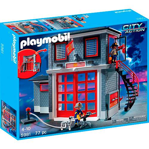Tamanhos, Medidas e Dimensões do produto Playmobil Estação de Bombeiros - Sunny Brinquedos