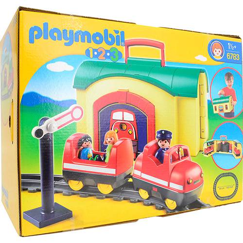 Tamanhos, Medidas e Dimensões do produto Playmobil Maleta Trenzinho - Sunny Brinquedos