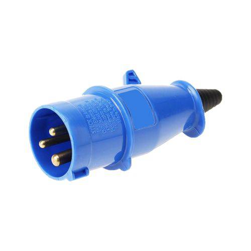 Tamanhos, Medidas e Dimensões do produto Plug Macho Industrial Steck 2p+t 16a Azul 250v Newkon N-3076