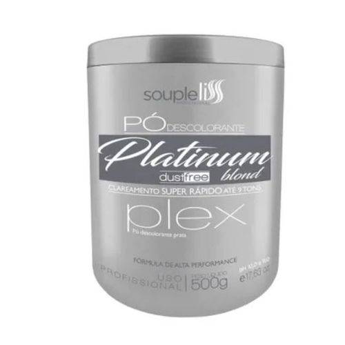 Tamanhos, Medidas e Dimensões do produto Pó Descolorante Platinum Blond Plex Souple Liss Dust Free 500g