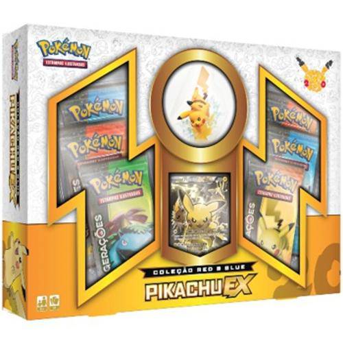 Tamanhos, Medidas e Dimensões do produto Pokémon Box Gerações Pikachu Ex