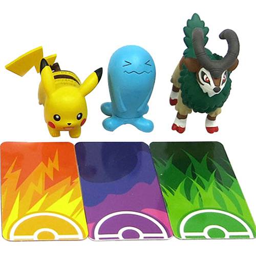Tamanhos, Medidas e Dimensões do produto Pokémon Geração XY Gogoat/Wobbuffet/Pikachu - Tomy