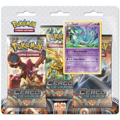 Tamanhos, Medidas e Dimensões do produto Pokémon - Triple Pack Xy Cerco de Vapor - Azelf