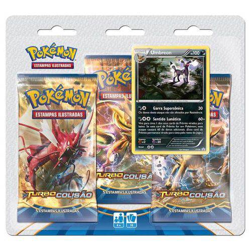 Tamanhos, Medidas e Dimensões do produto Pokémon Triple Pack XY9 Turbo Colisão Umbreon