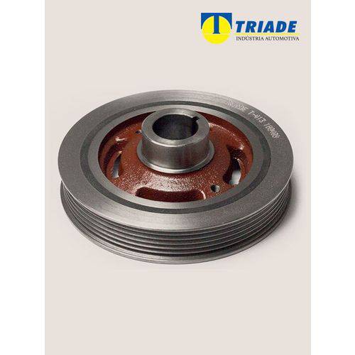 Tamanhos, Medidas e Dimensões do produto Polia Antivibratória do Virabrequim – Damper - Triade T-412 - Hyundai / Kia - Cód.Original 2312.43C.100