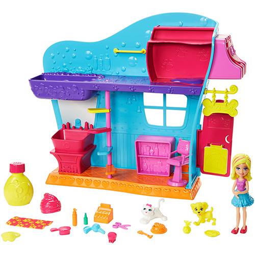Tamanhos, Medidas e Dimensões do produto Polly Salão de Beleza dos Bichinhos - Mattel