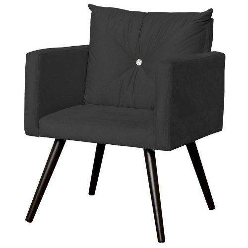 Tamanhos, Medidas e Dimensões do produto Poltrona Decorativa Daiana Amarela Tecido Suede - Rafadecor
