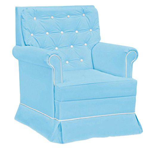 Tamanhos, Medidas e Dimensões do produto Poltrona para Amamentação Giulia Sem Puff Azul/Branco - Fratello