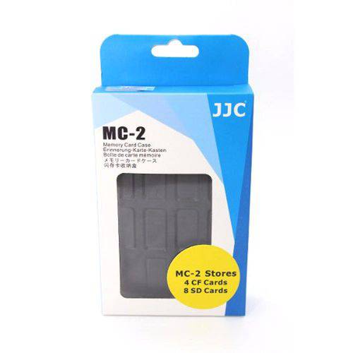Tamanhos, Medidas e Dimensões do produto Porta Cartão de Memória Case Jjc Mc-2 para 8 Cartões Sd e 4 Cartões Cf